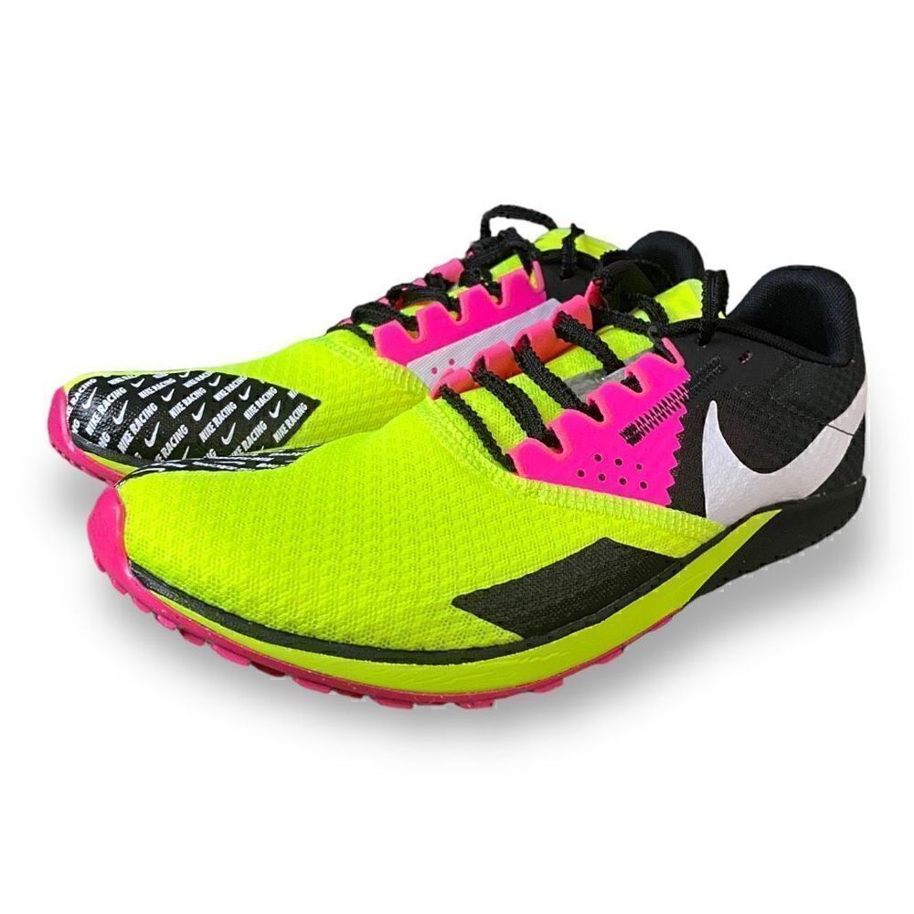 Nike Rival Waffle 6 Cross Country Volt Black Pink DX7998-700 size 7/ 8.5 Womens